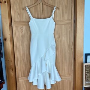 White bridal shower dress